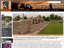 Tablet Screenshot of cityofclifton.org